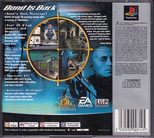 The World is not Enough Platinum - Mangler Manual - PS1 (B Grade) (Genbrug)